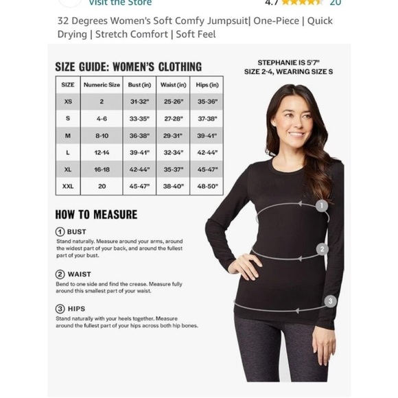 32 Degrees Jumpsuit NWOT - Picture 7 of 10